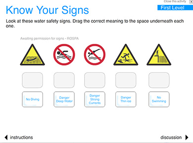 Image of Know your Water Safety Signs